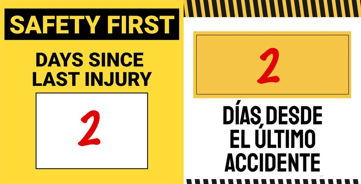 Industrial safety record / Historial de seguridad industrial